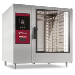 Electric oven direct steam and convection, 10xGN2/1+Cleaning