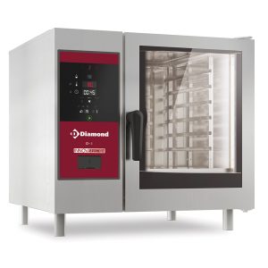 Electric oven boiler steam and convection, 6x GN 1/1+ Cleaning