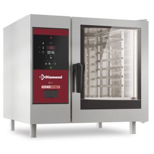 Electric oven direct steam and convection, 6x GN 1/1+Cleaning